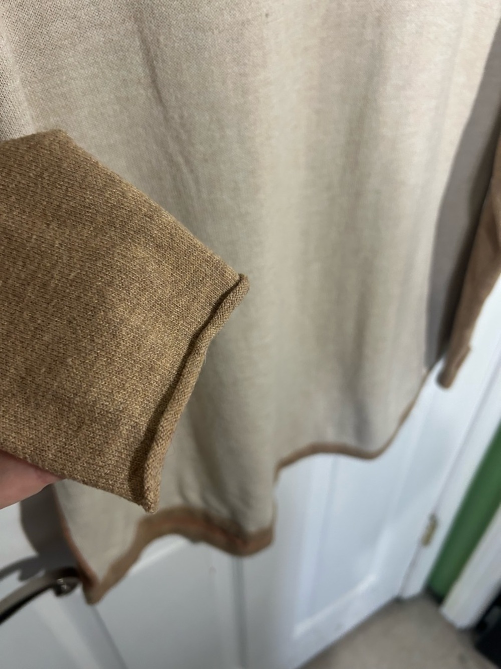 Smartwool shadow pine color block Cream and Tan Crew Neck Sweater X- Large - Picture 4 of 10
